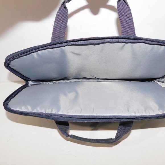 Adidas Black Purple Pink Teal Design Laptop Carrying Bag 17" x 11.5" NWOT - Picture 4 of 5